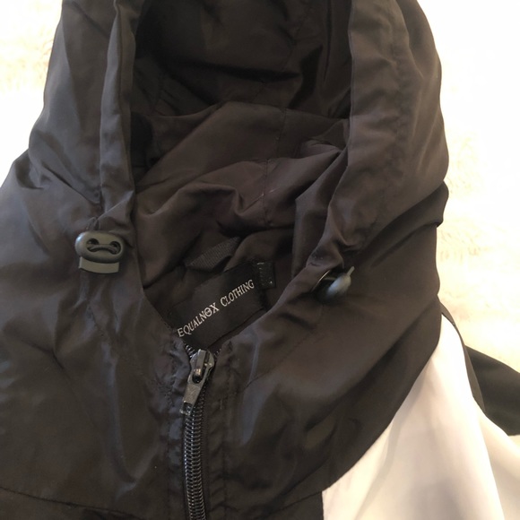 Equalnox Clothing Co Windbreaker hoodie black white size XXL - Picture 11 of 11